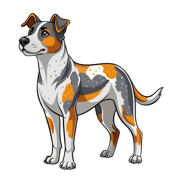 Vector cute bernard dog vector cartoon illustration