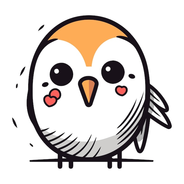 cute bird cartoon icon vector illustration design graphic art doodle