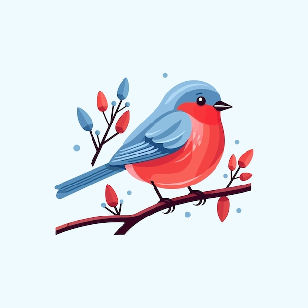 cute bird cartoon vector icon illustration animal