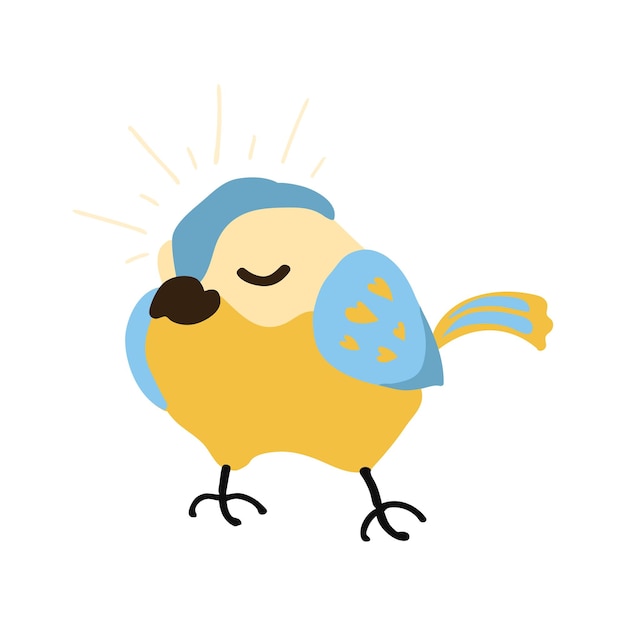 Cute Bird Colorful Illustration