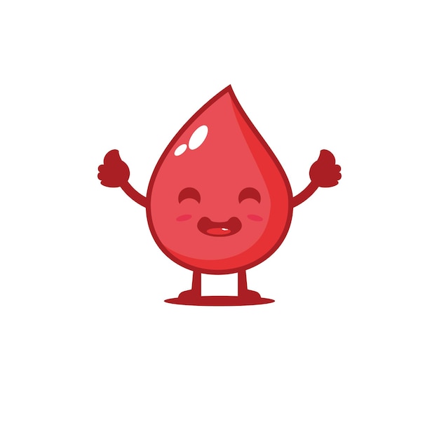 Cute blood group vector character design illustration medicine