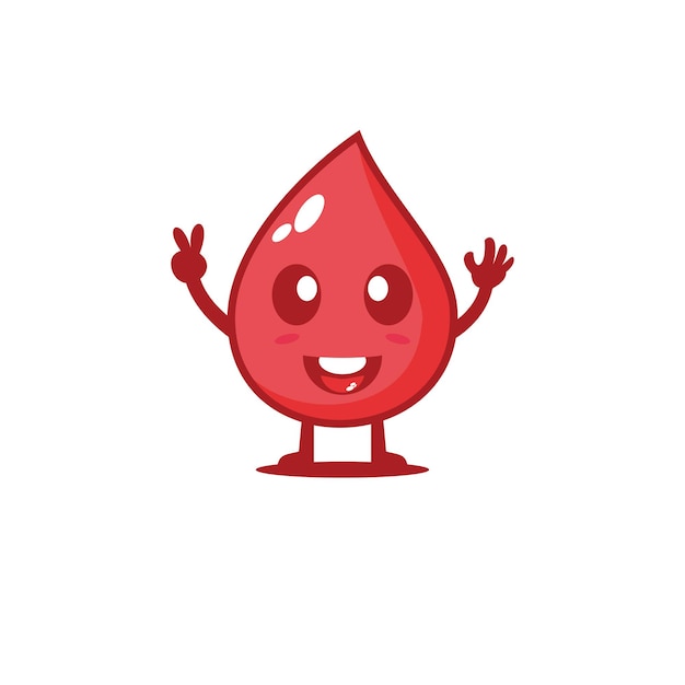 Cute blood group vector character design illustration medicine