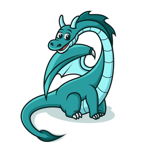 Cute Blue Dragon