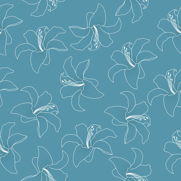 Cute blue wallpaper Vector illustration