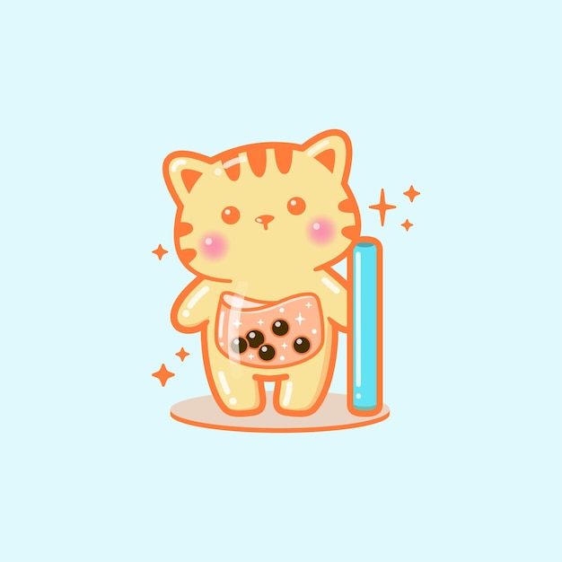 Cute Boba Cat