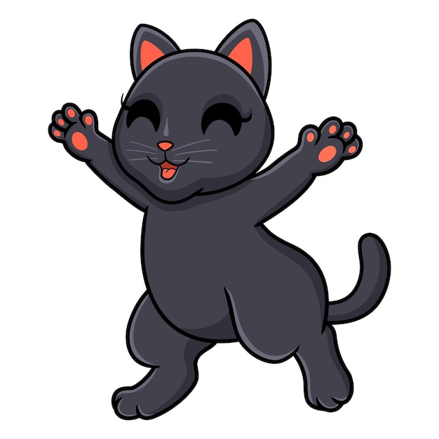 Cute bombay cat cartoon posing