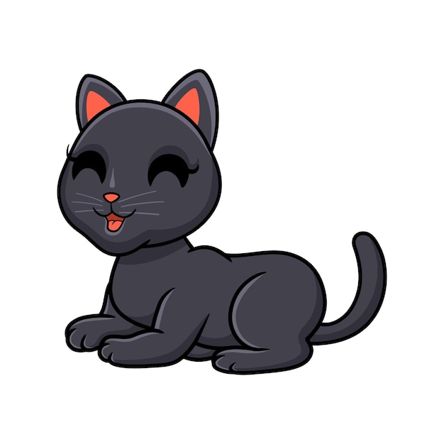 Cute bombay cat cartoon sitting