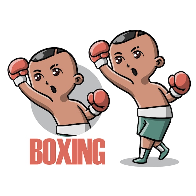 Cute Boxer Cartoon