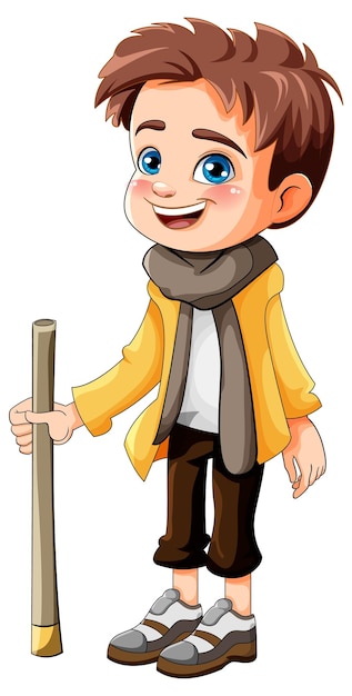 Cute boy cartoon character