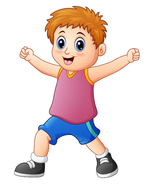 Cute boy cartoon