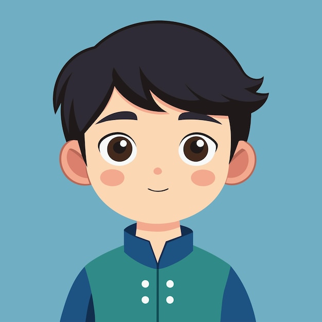 Cute boy vector illustration