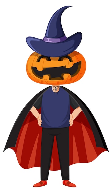 Cute boy wearing dracula outfit for halloween