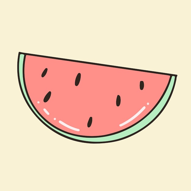 Cute bright pastel summer vector