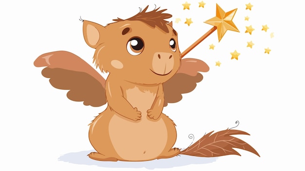 Cute Brown Cartoon Capybara Animal Icon