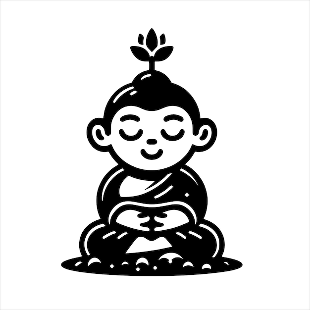 Cute Buddha Svg