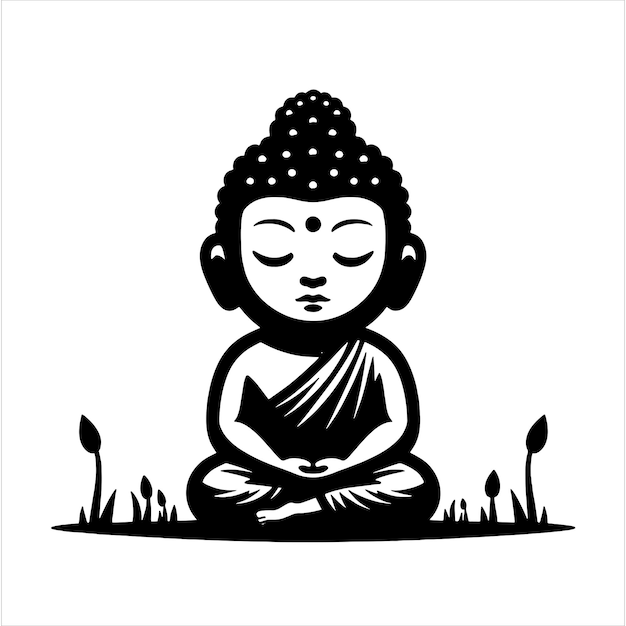 Cute Buddha Svg