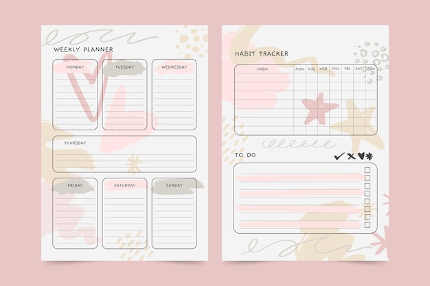 Cute bullet journal planner