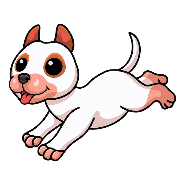 Cute bully kutta cartoon running