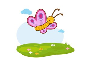 cartoon butterfly