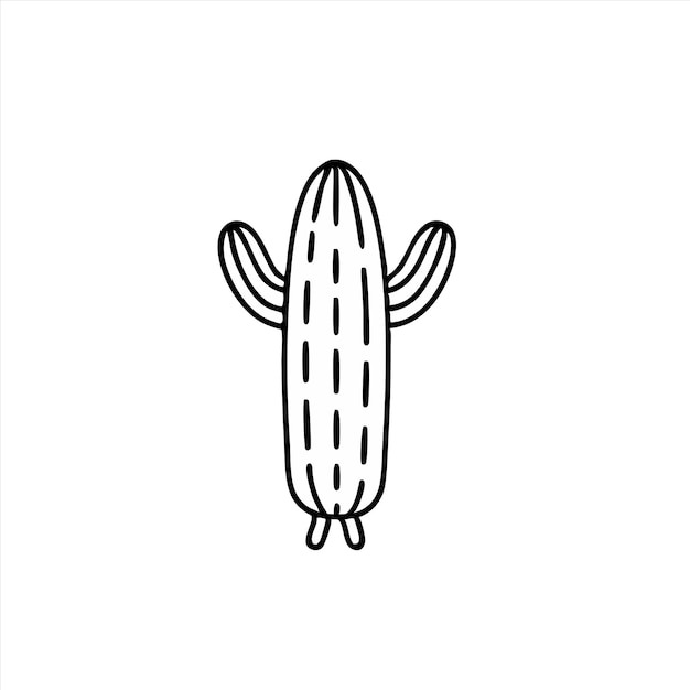 Cute Cactus Holding lollipops Flat Cartoon