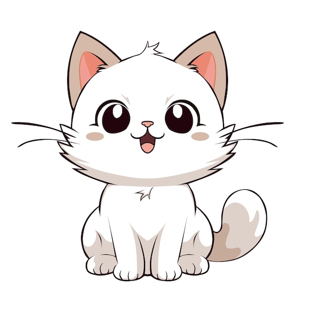 cute cartoon cat illustration