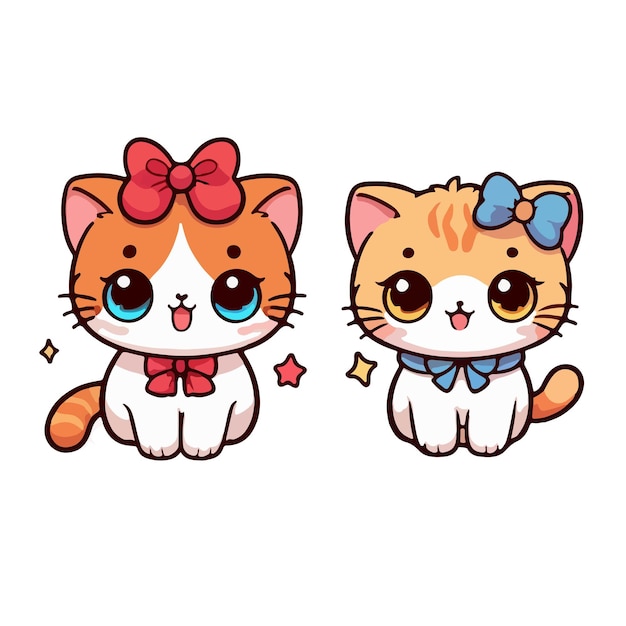 cute cartoon cats