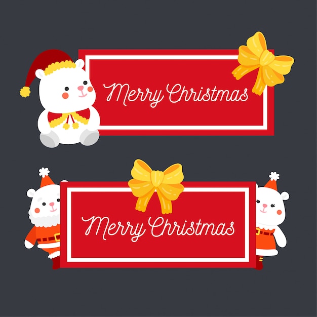 Cute Cartoon Christmas vector,Christmas banner.