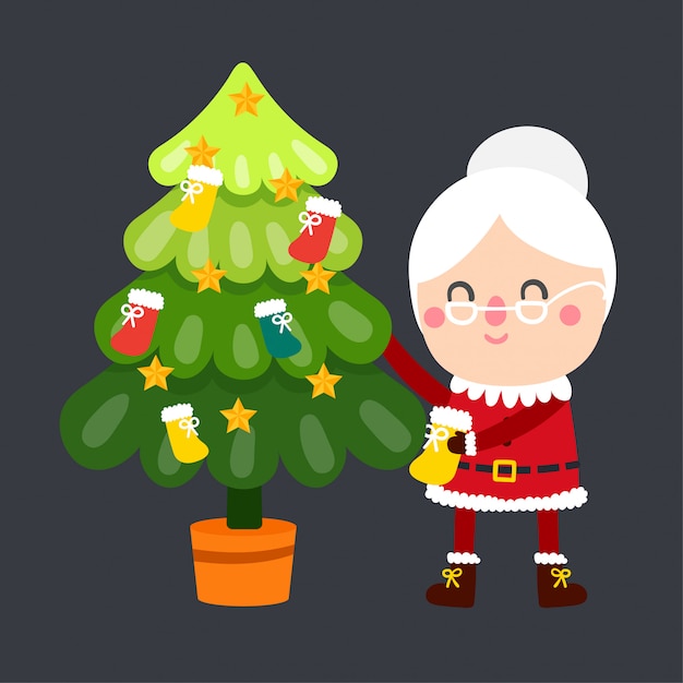 Cute Cartoon Christmas vector.