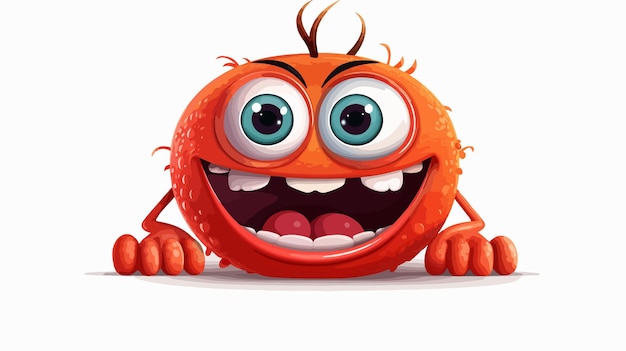 Cute Cartoon Cray Little Monster Stock Illustration