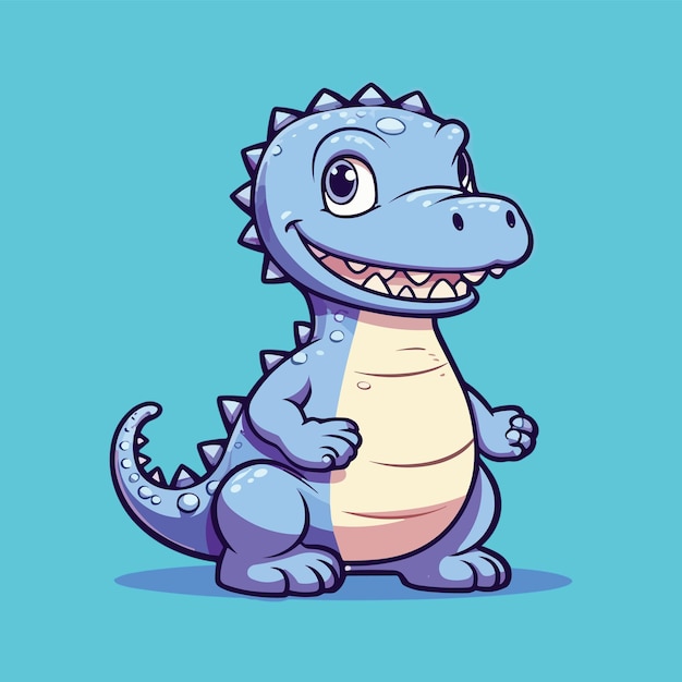 Cute Cartoon Crocodile Playful Reptile Illustration for Children039s Books Nursery Decor and Wildli