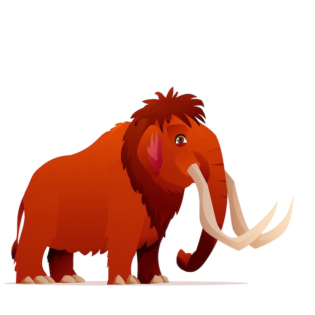 cute cartoon elephant mammoth cartoon design