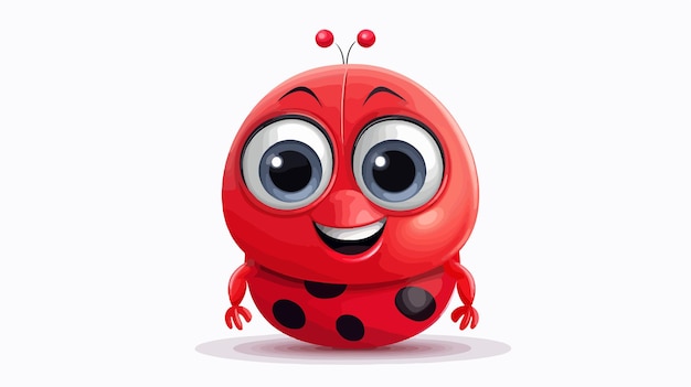 Cute Cartoon Ladybug Stock Illustration