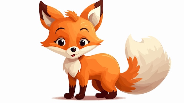 Cute Cartoon Little Fox Stock Illustration