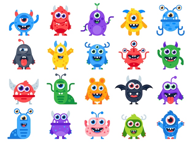 Cute cartoon monsters 