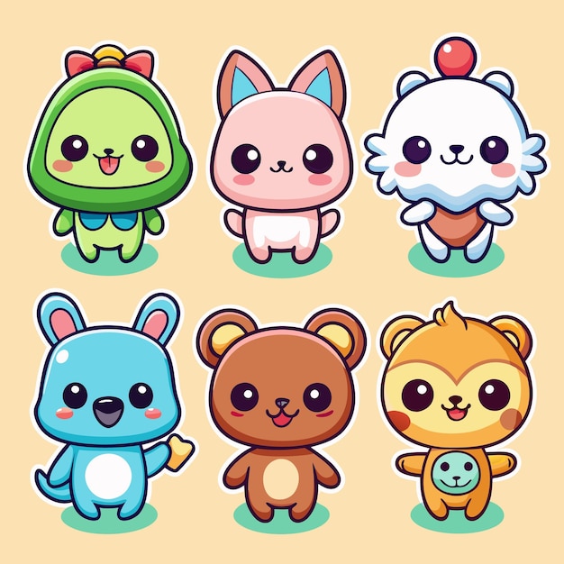 cute cartoon stickers