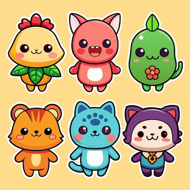 cute cartoon stickers