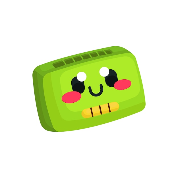 Cute Cassette tapes Kawaii Character Illustration