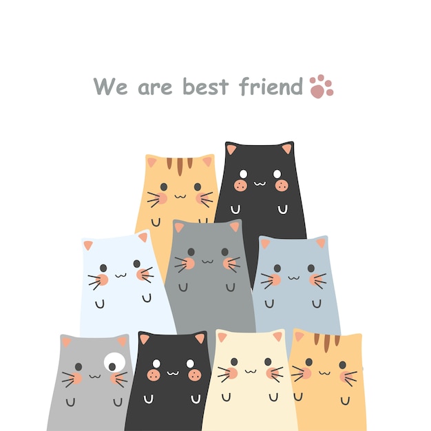 Cute cat cartoons