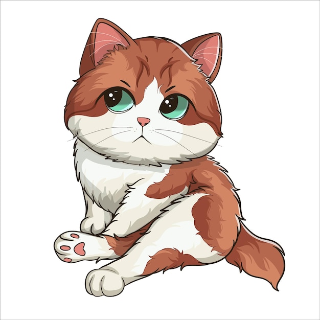 Vector cute cat illustration