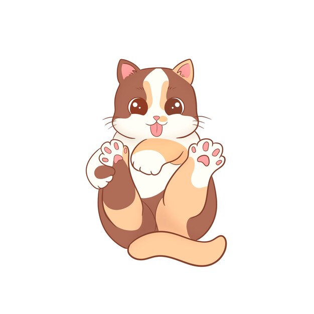 Vector cute cat illustration