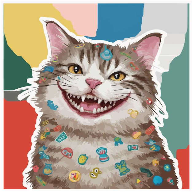 cute cat sticker