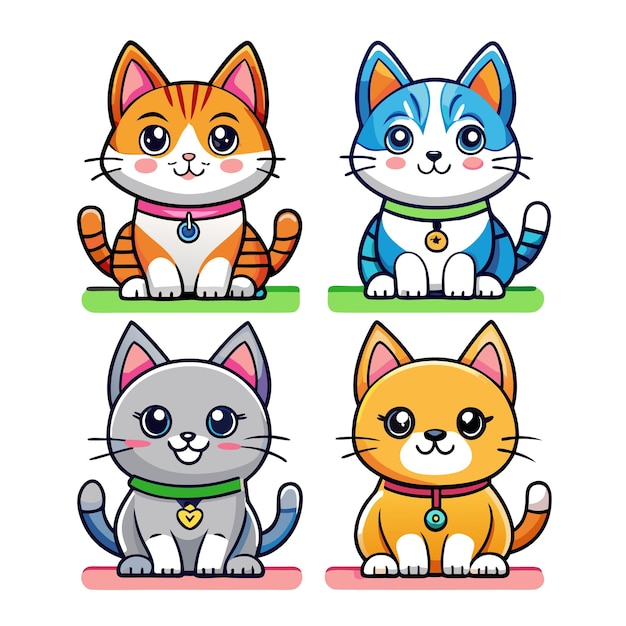 Cute Cat vector collections