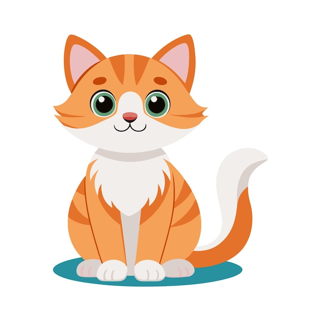 cute cat vector illustration art