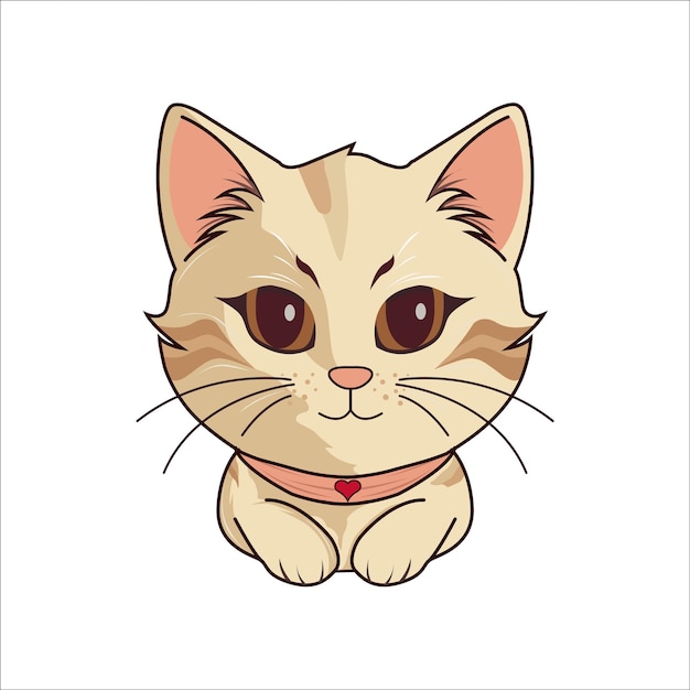 Cute cat vector illustration character image very adorable and cute suitable for tshirts