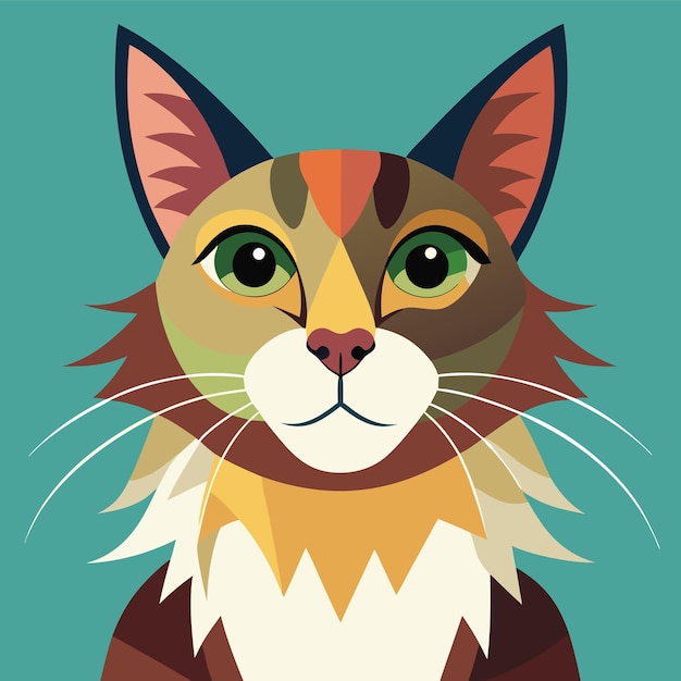 Cute Cat Vector Illustration