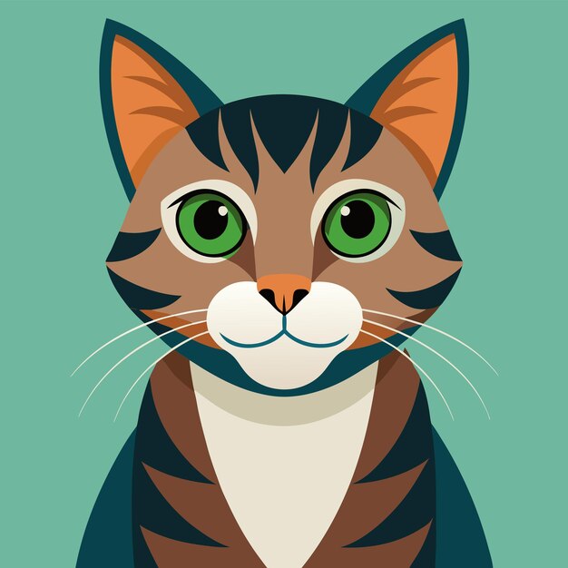 Cute Cat Vector Illustration