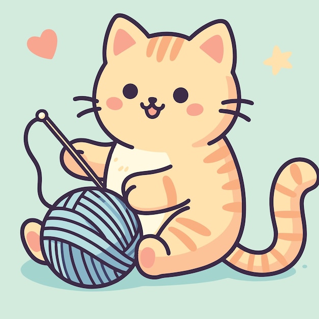 Cute cat Vector Illustration