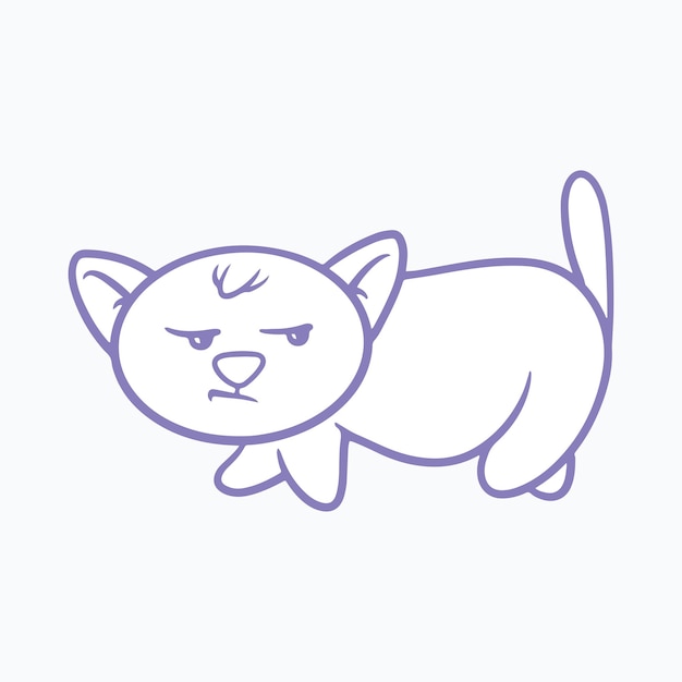 cute cat vector illustration