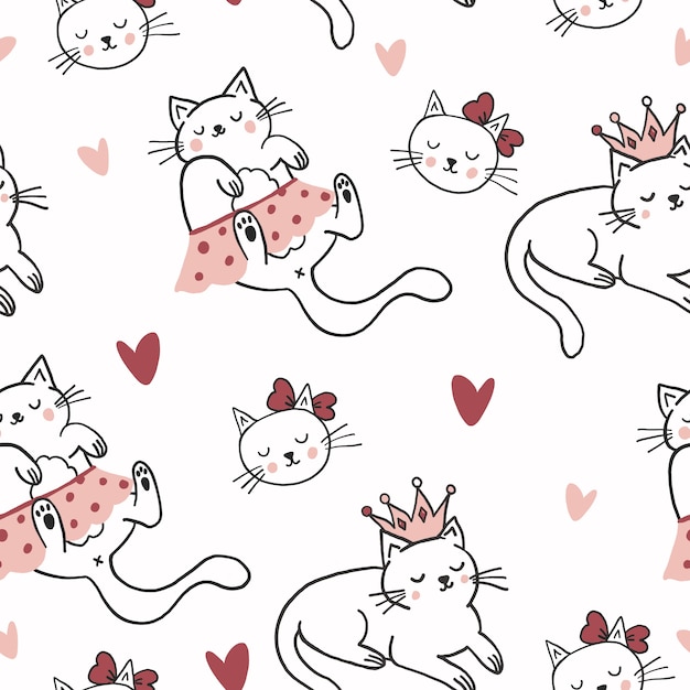 Cute   cats pattern design