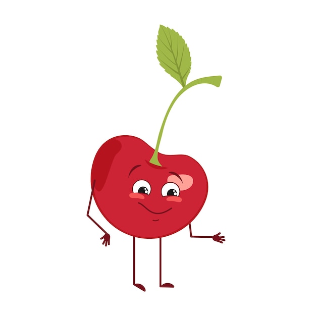 Cute cherry character